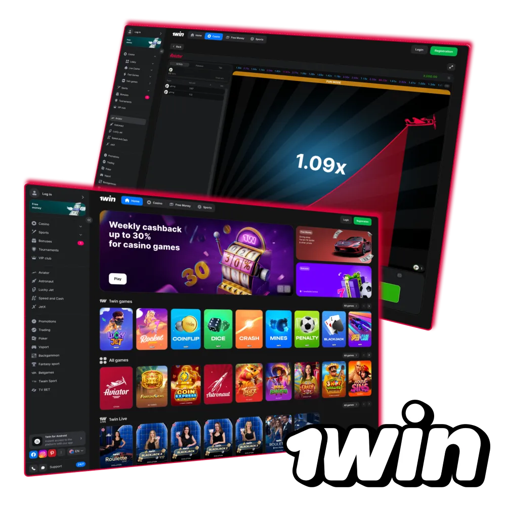 Discover Aviator gameplay with 1win site.