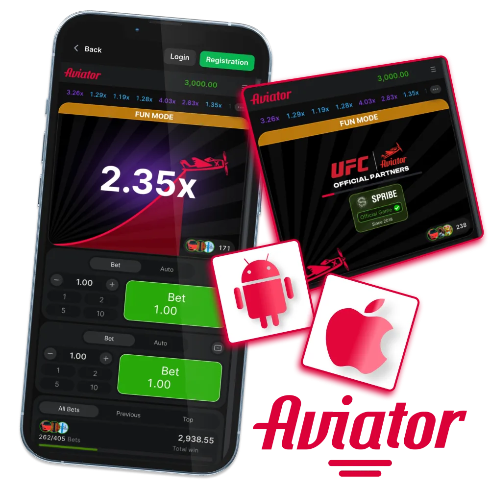 Aviator app download for Android and iOS.