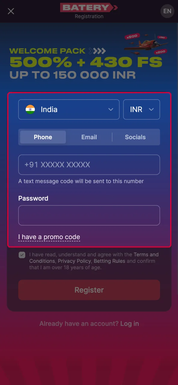 Secure password lets you enjoy Aviator game.