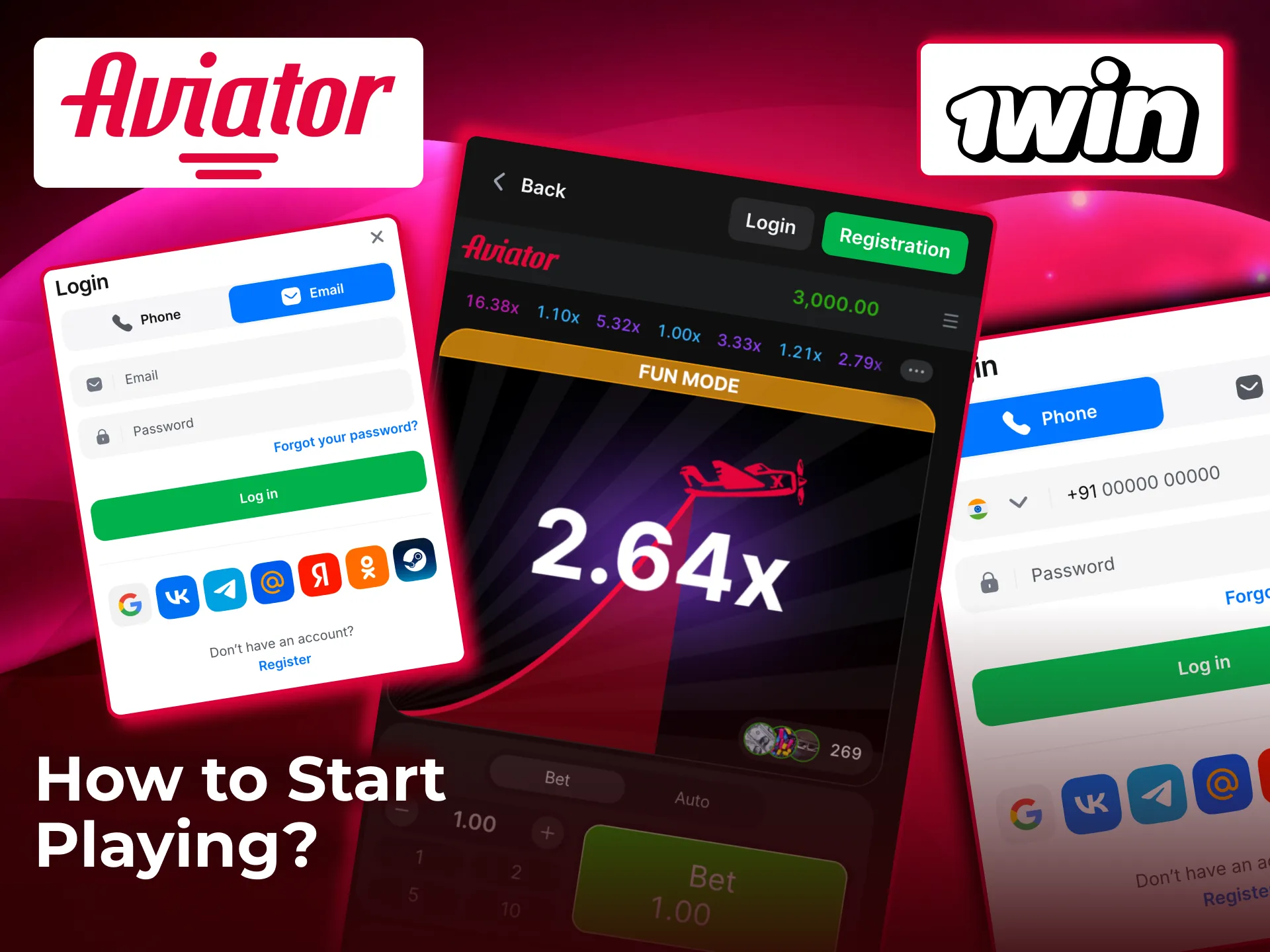 Start Aviator on 1win by registering, finding in Casino section, and choosing play or demo.