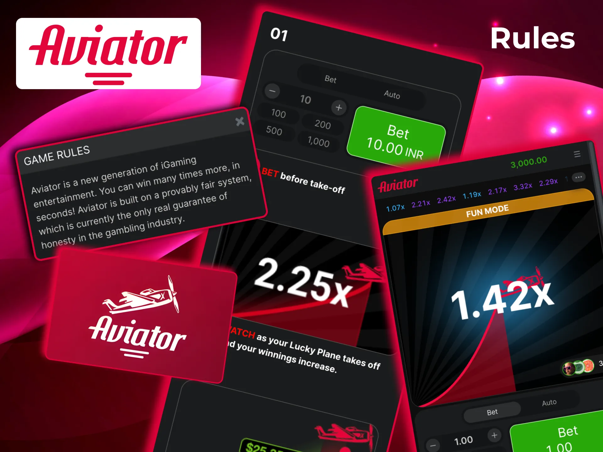 Basic Aviator rules show rising plane boosts odds but late cash out means losing wager.
