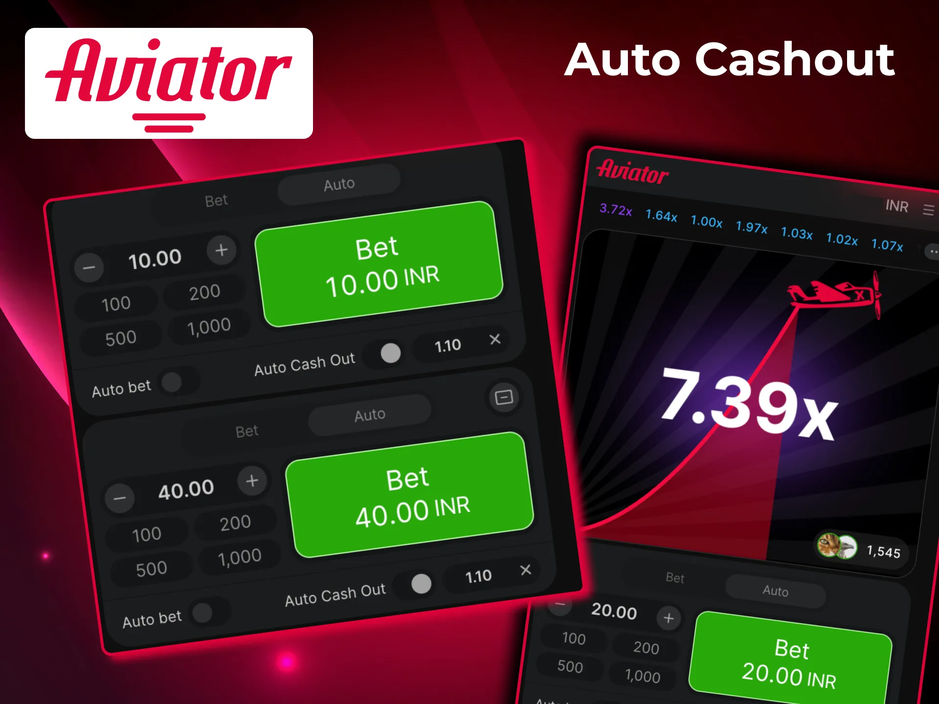 Aviator auto cashout secures winnings at preset multiplier value.