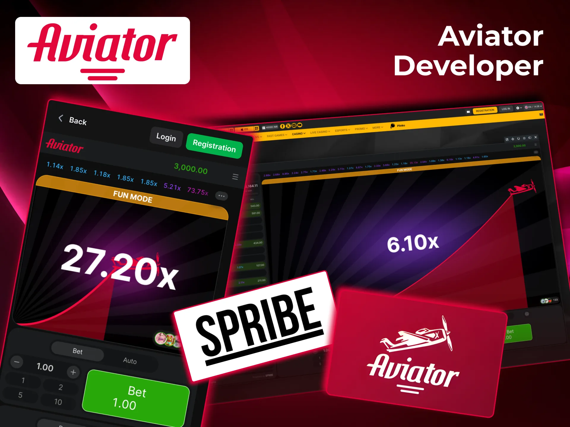 Spribe Aviator crash game built on Provably Fair technology.