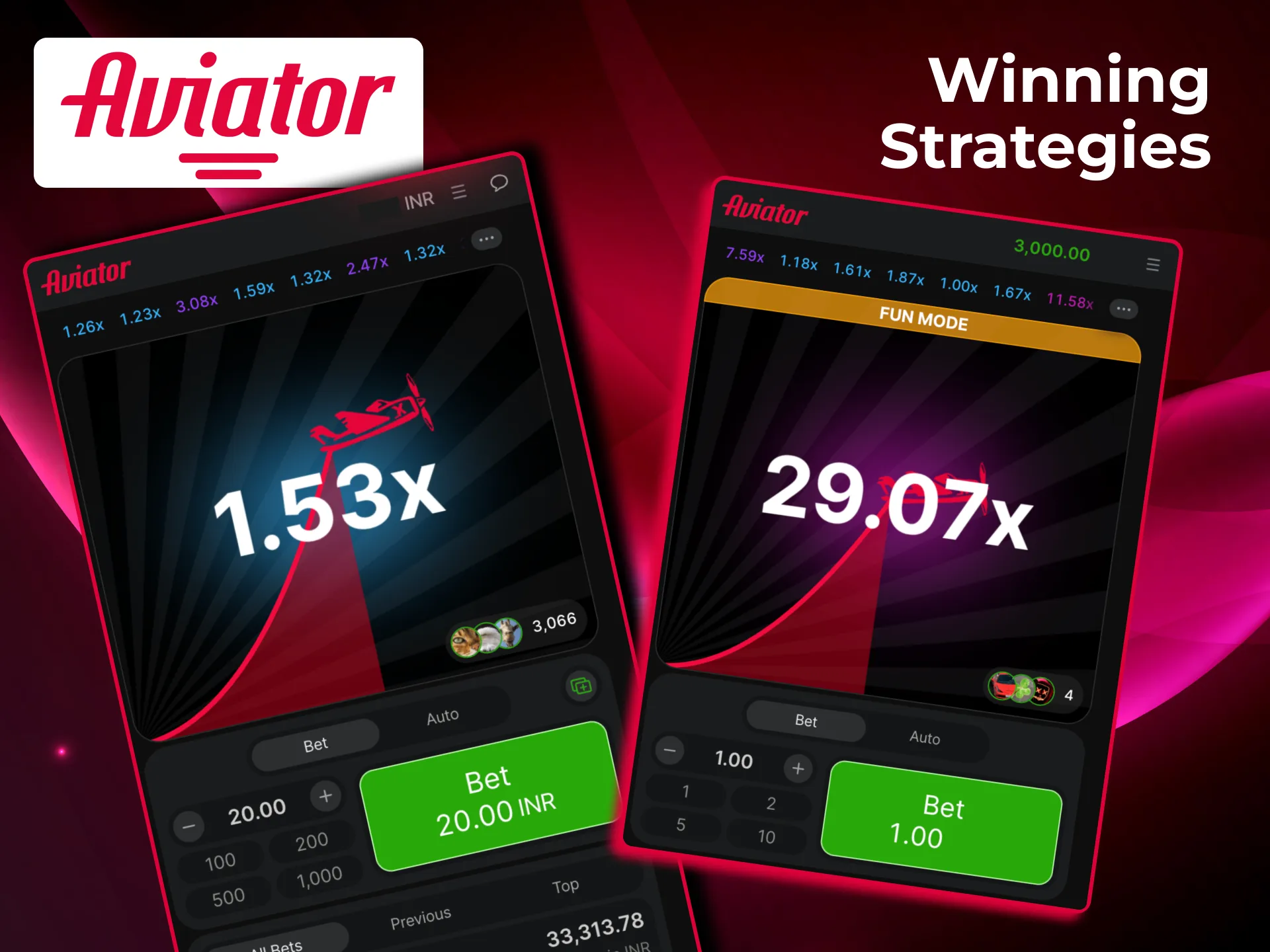 Aviator betting strategies include flat betting, d’Alembert, reverse martingale, and double bet options.