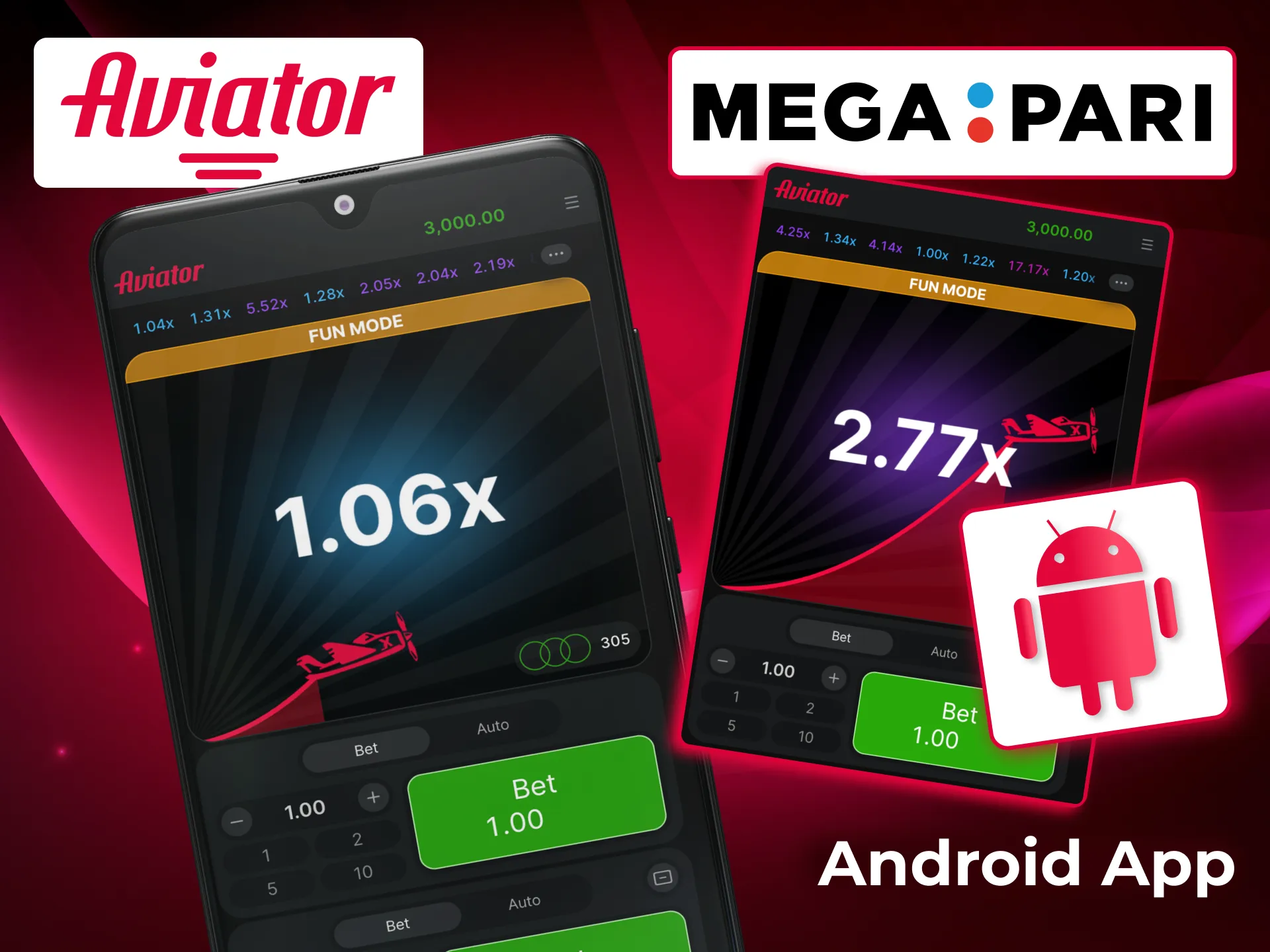 Install Megapari app via APK file.