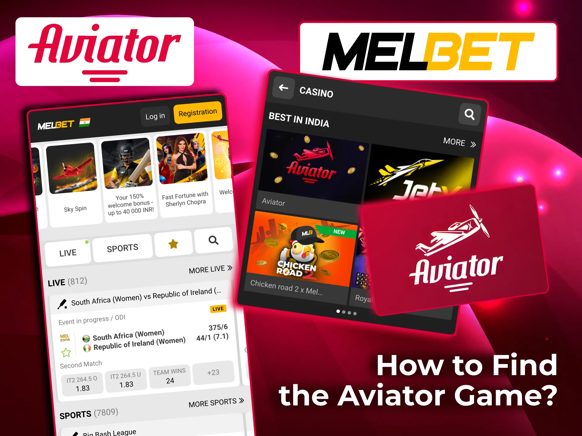 Find Aviator easily on MelBet website or mobile app interface.