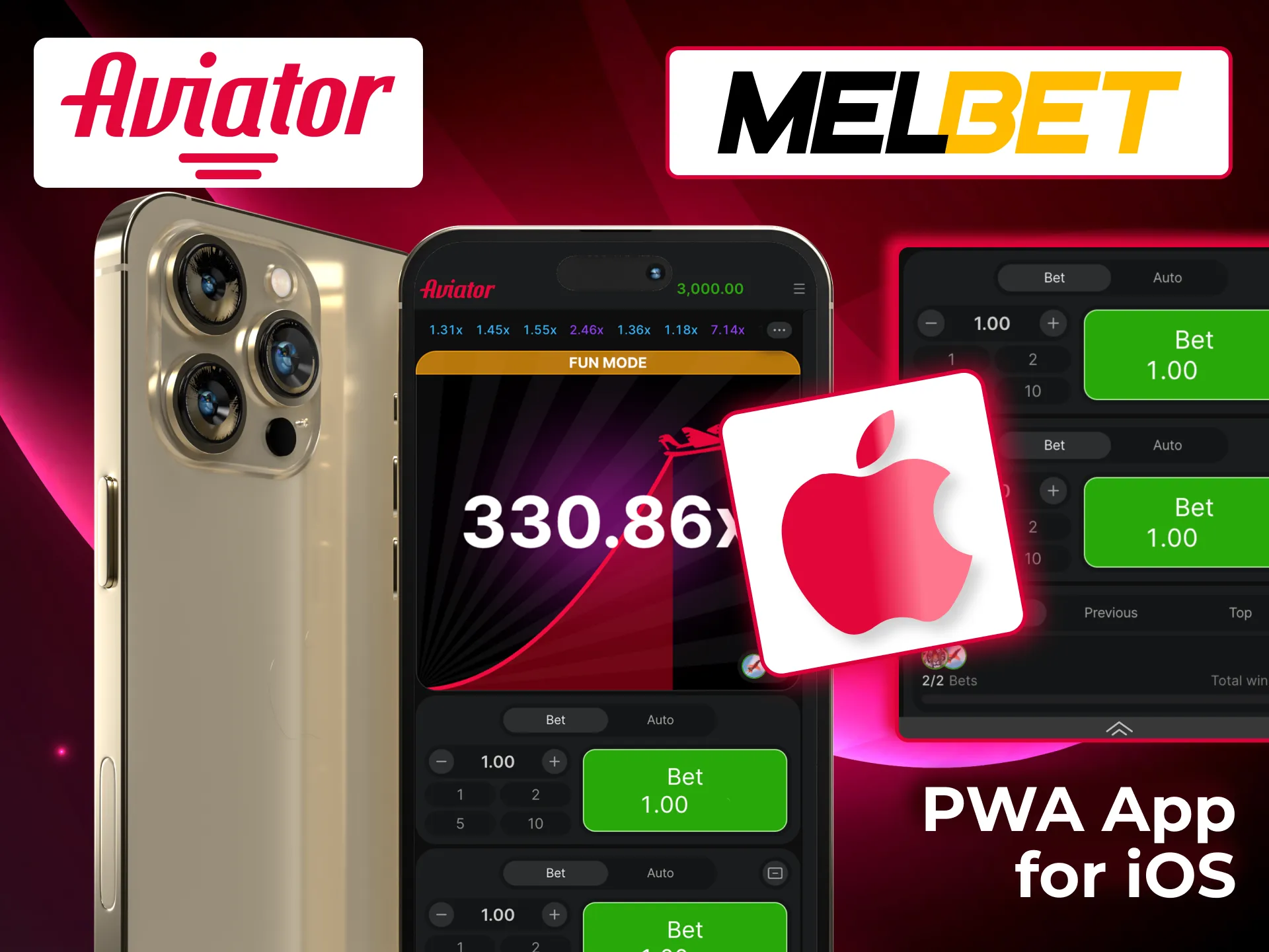 Enjoy Aviator and casino games with MelBet iOS PWA shortcut.