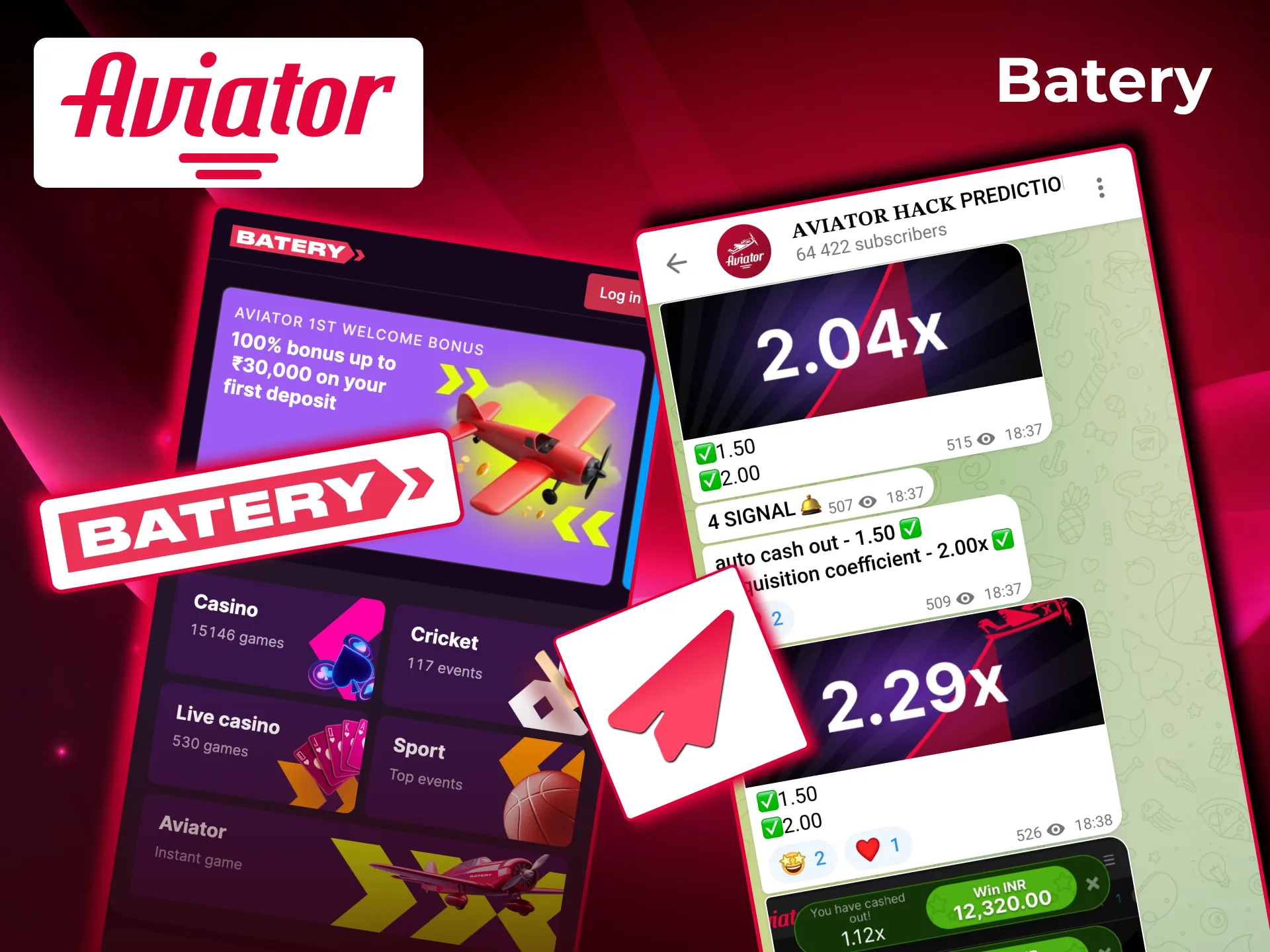 Players use Batery Aviator signals via Telegram by subscribing and activating the bot link.