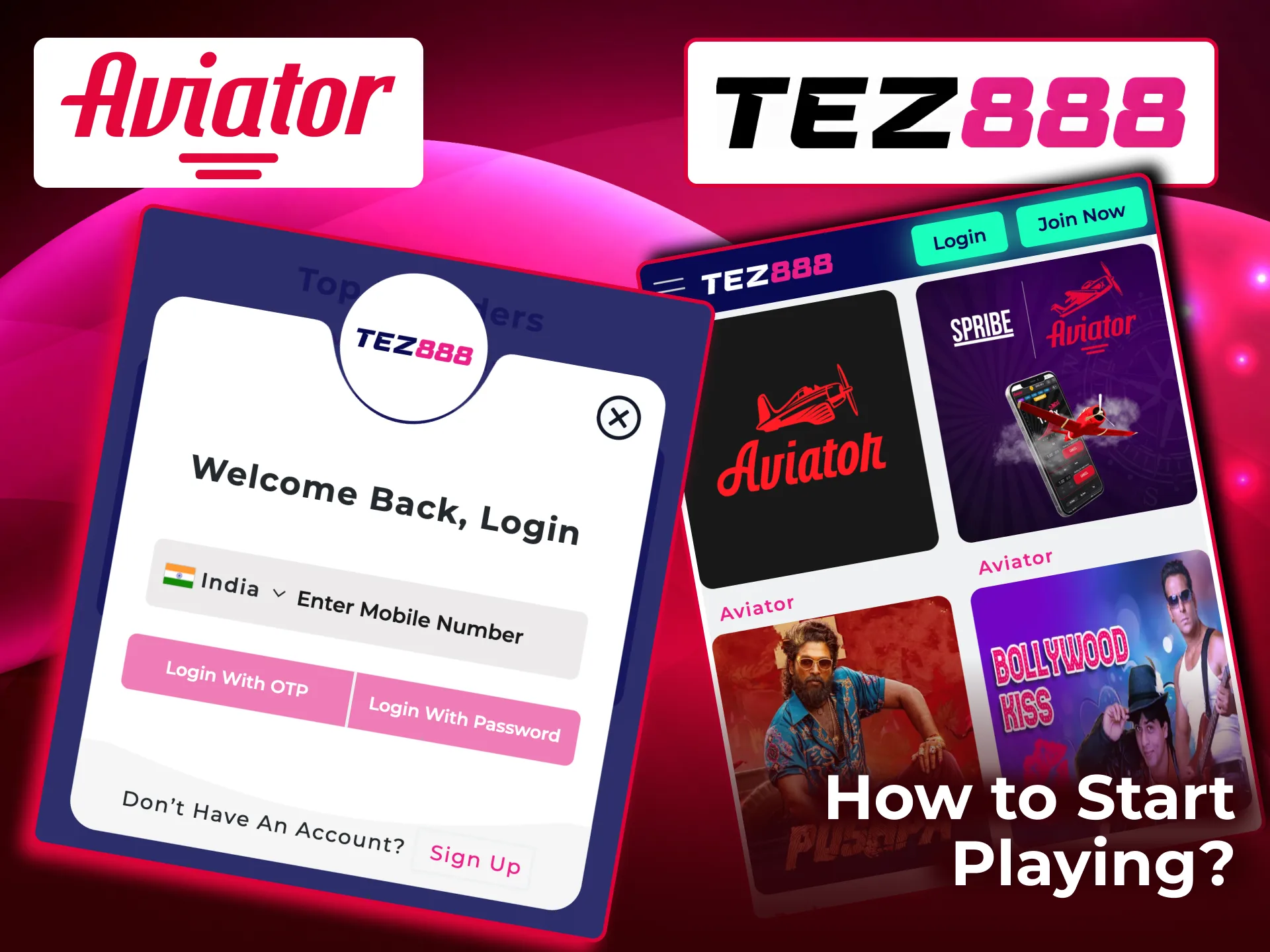 Tez888 Aviator quick start guide.