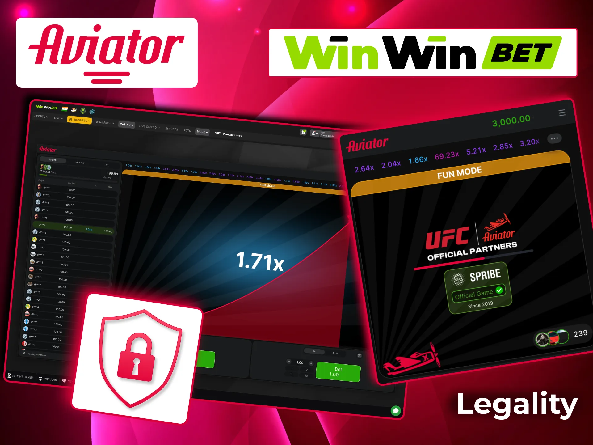 Indian players can enjoy Aviator on WinWin legally.